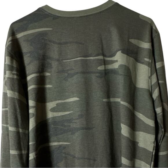 Cold Crush Green Camouflage Crew Neck Long Sleeve Sweatshirt Sz L - Picture 7 of 7